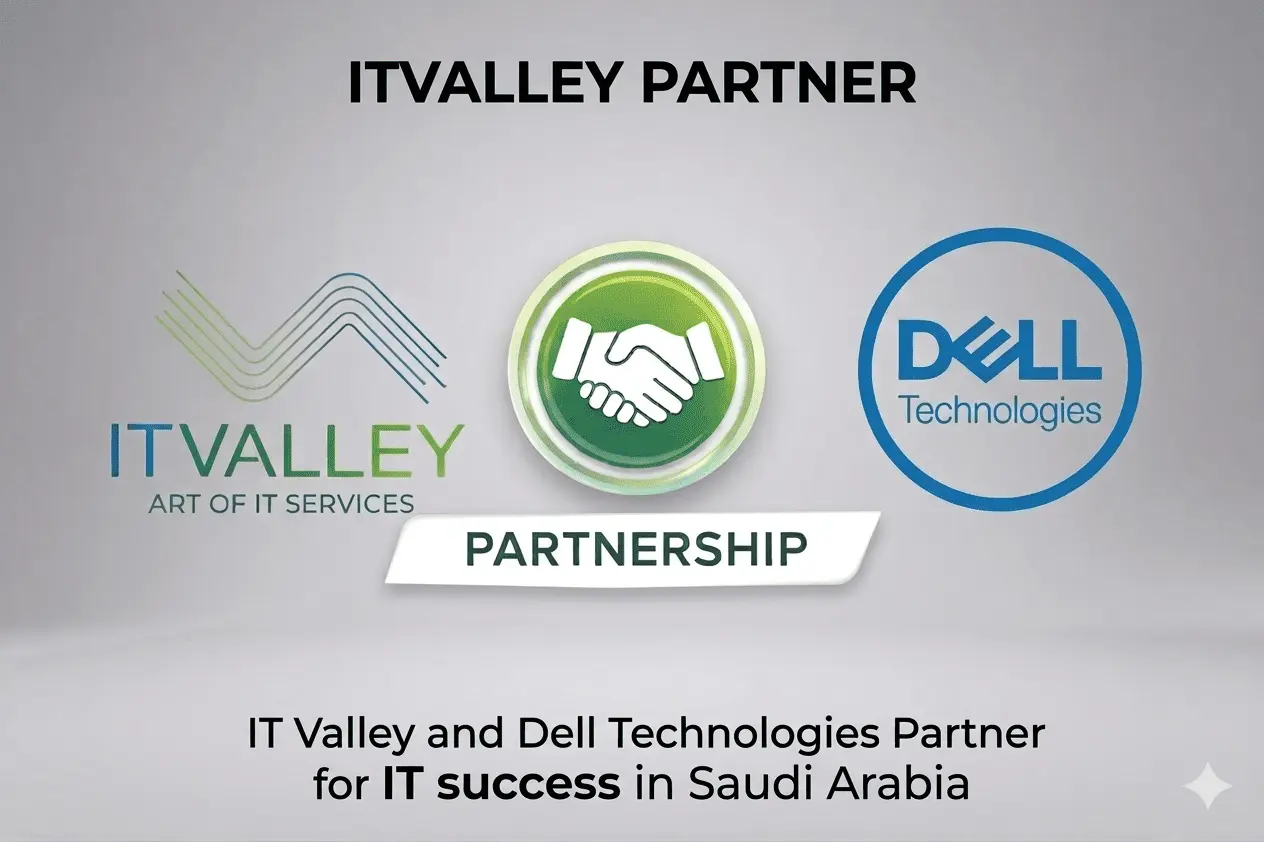 IT VALLEY Dell Partner Saudi Arabia showcasing Dell Technologies partnership and IT support services for businesses in KSA