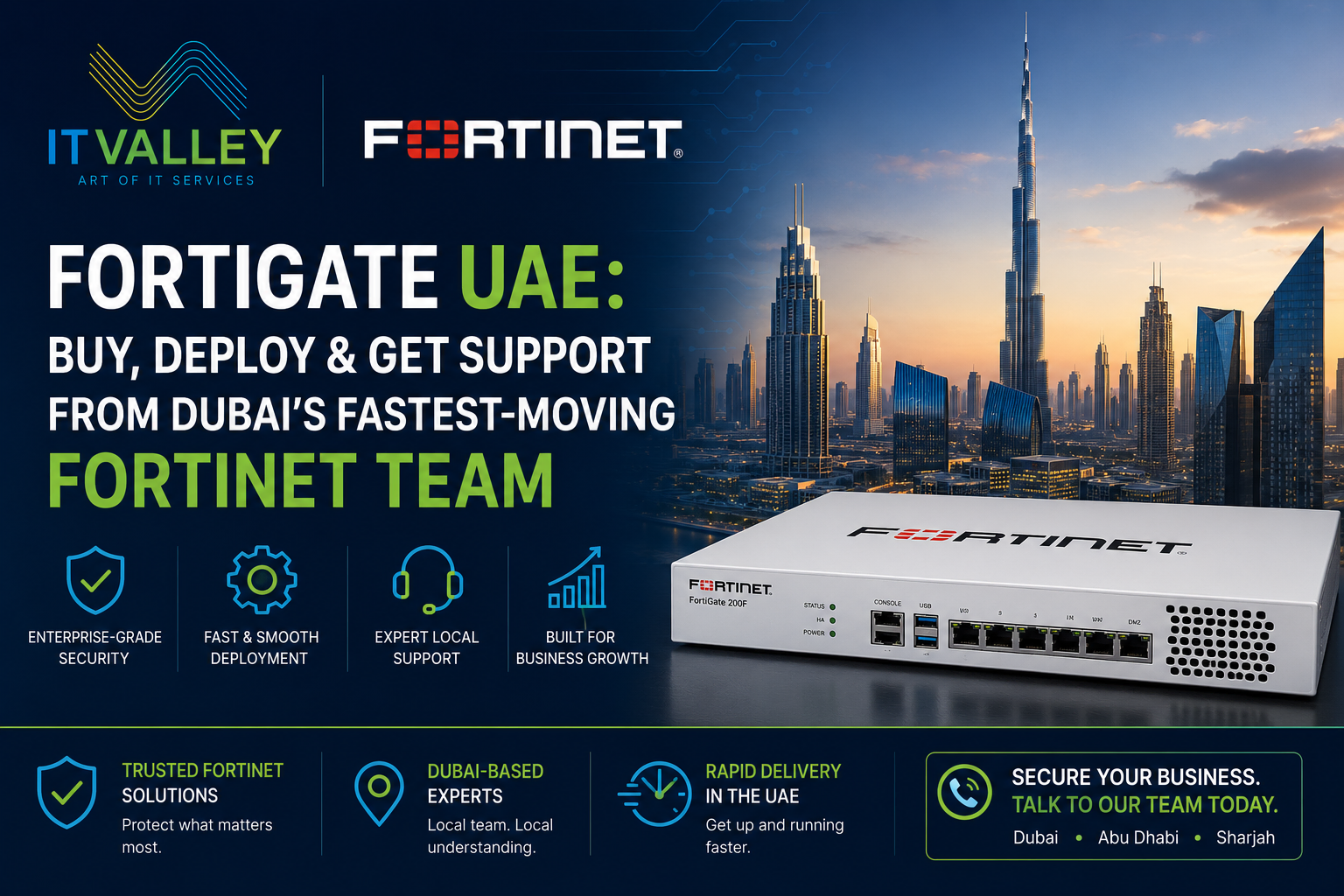 FortiGate UAE | IT Valley — Buy & Deploy Firewalls Fast
