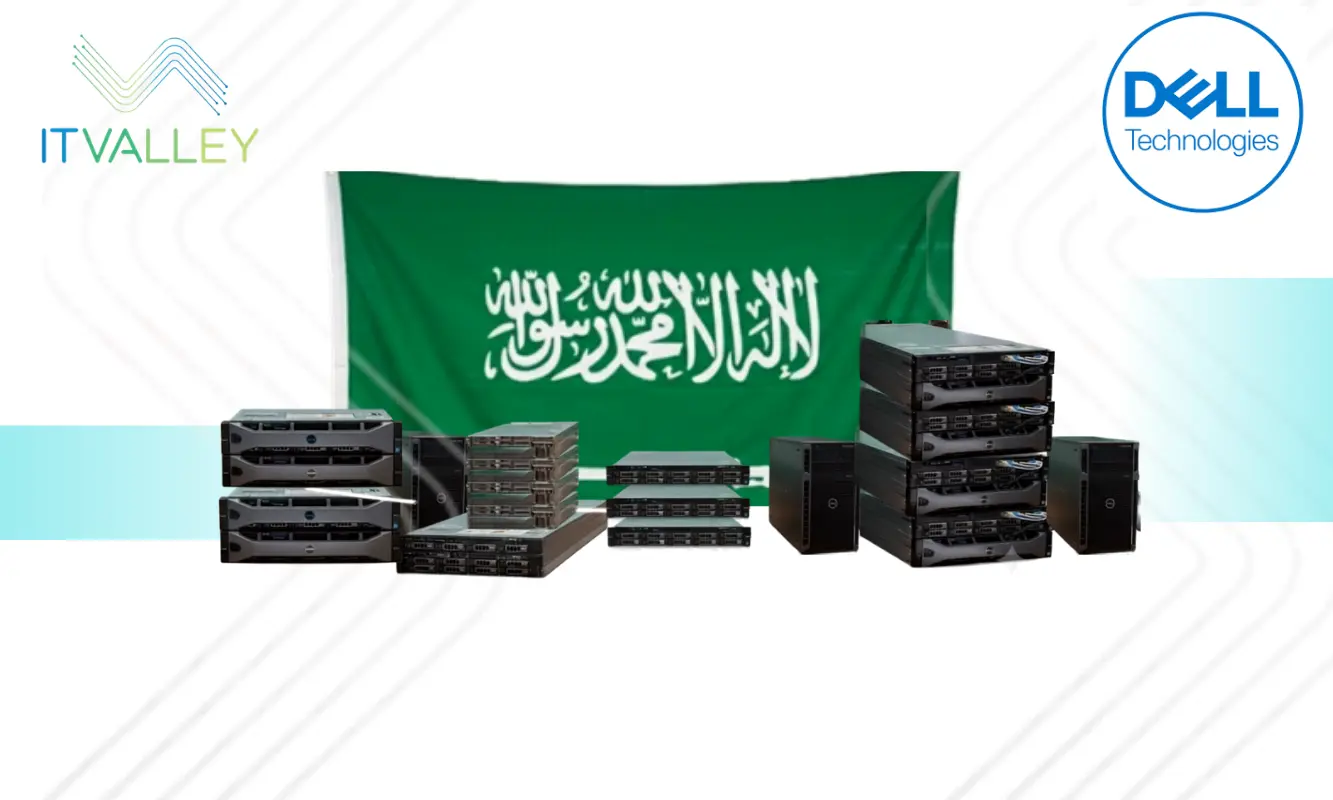 Dell PowerEdge servers in Saudi Arabia including Dell R450, R640, R730, R740, R750xs, and R760 available from IT Valley