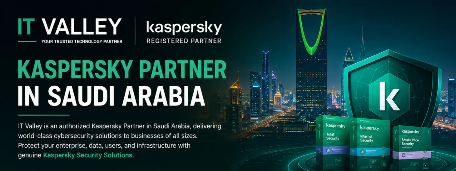 IT Valley - Kaspersky Partner in Saudi Arabia providing Kaspersky Antivirus, Cloud Security, MDR, Email Security, and Enterprise Cybersecurity Solutions across KSA.