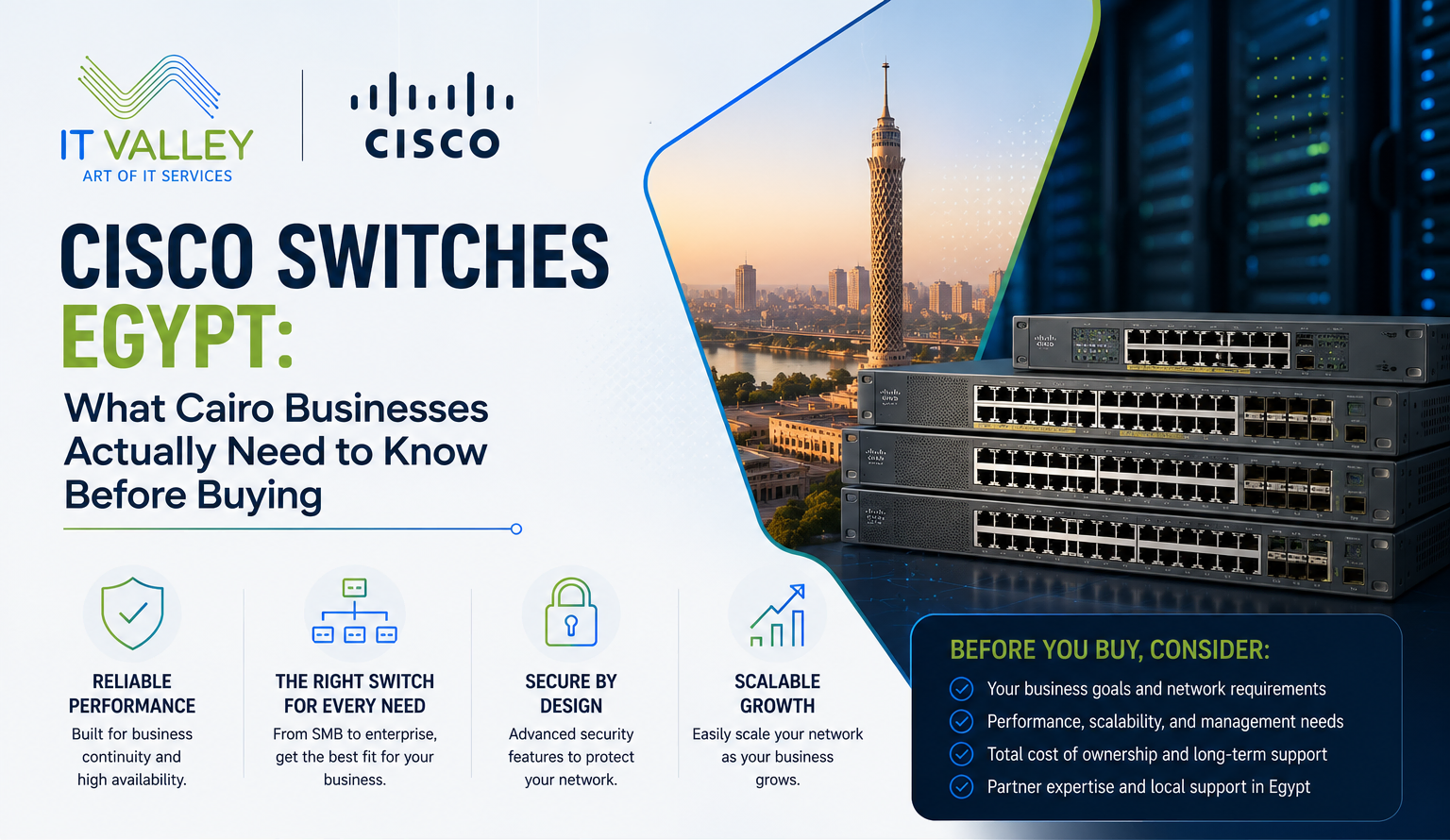 Cisco Switches Egypt | Catalyst & CBS — IT Valley