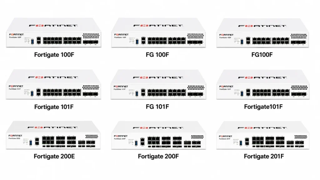FortiGate mid-range models FortiGate 100F, 101F, 200E, 200F, and 201F Fortinet firewall solutions