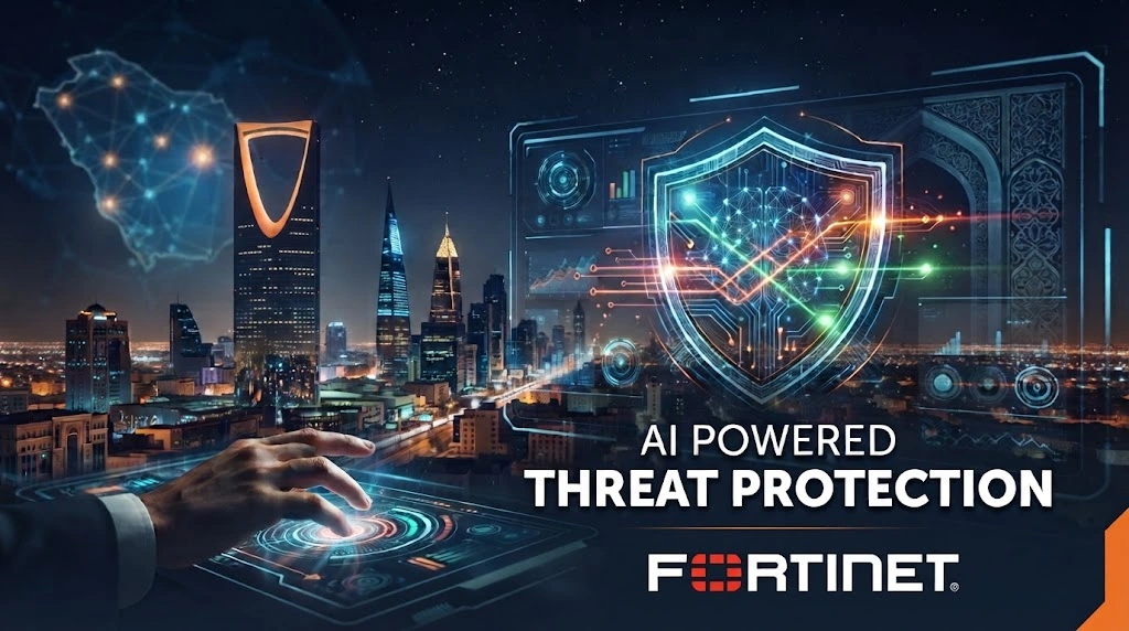AI powered threat protection in Saudi Arabia with Fortinet next-generation firewall solutions from IT Valley.