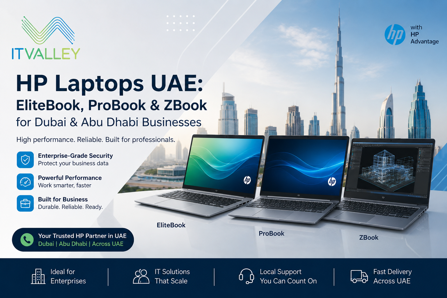 HP Laptops UAE | EliteBook, ProBook & ZBook — IT Valley