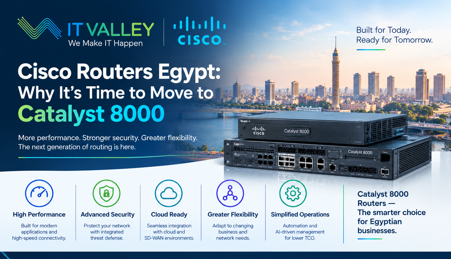Cisco Routers Egypt: Upgrade to Catalyst 8000 | IT Valley