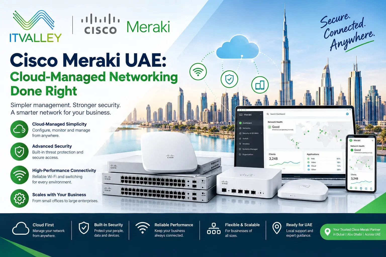 Cisco Meraki UAE: MX, MS, MR Guide | IT Valley