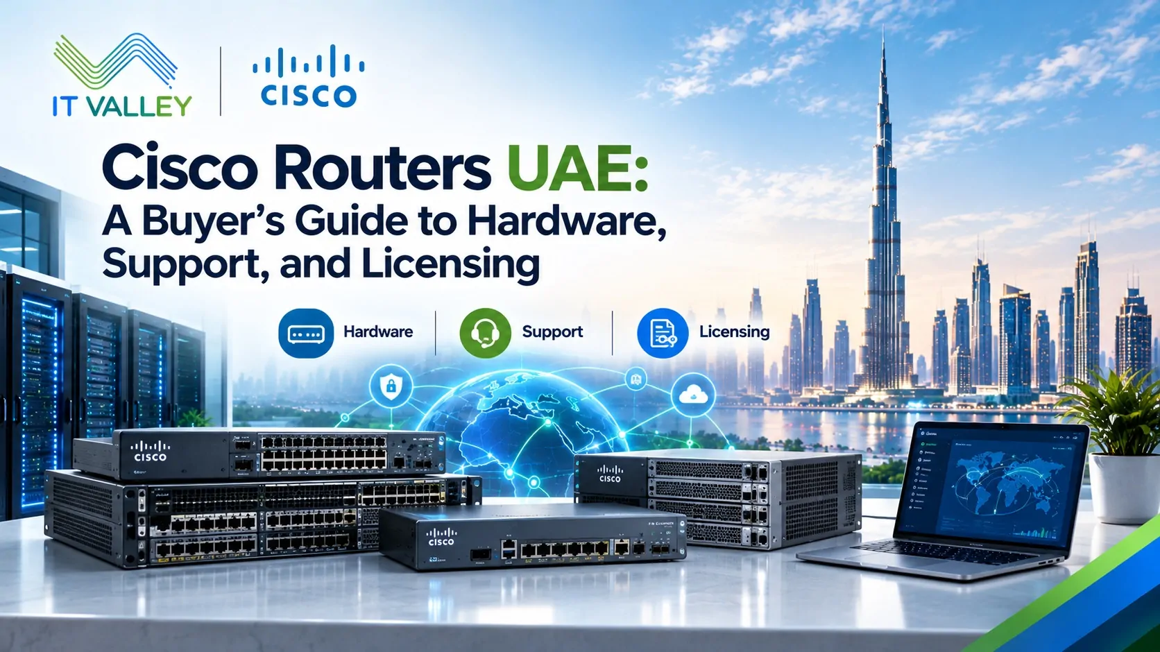 Cisco routers UAE: IT Valley explains how to buy genuine hardware, choose a support contract, and avoid licensing surprises in Dubai and Abu Dhabi.