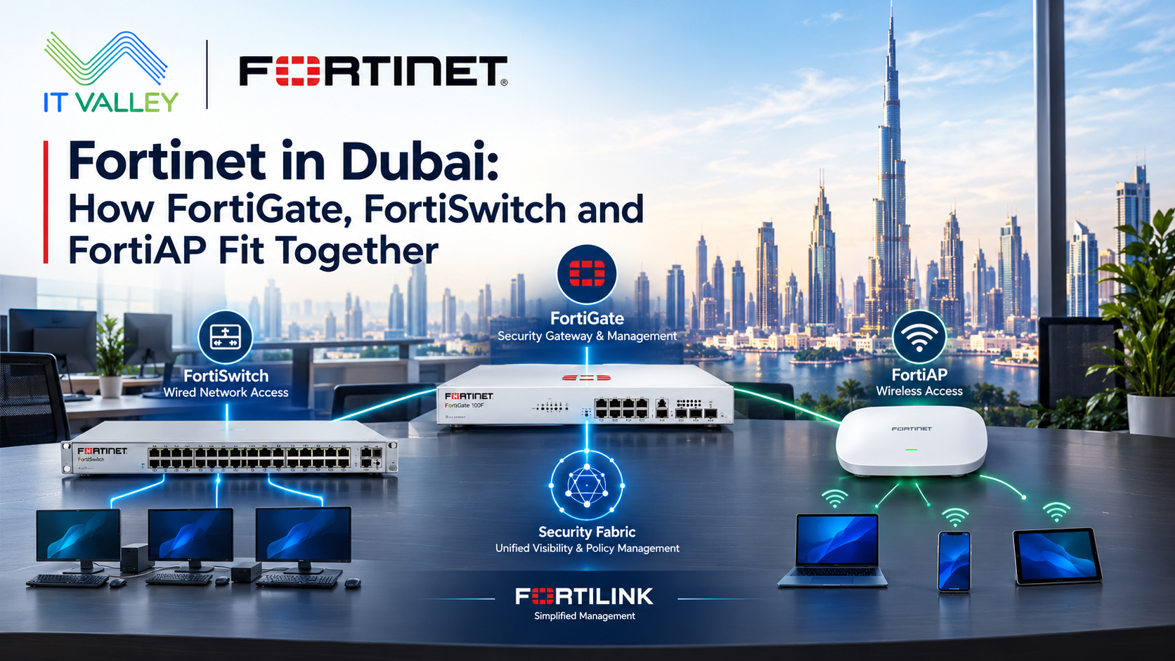 Fortinet in Dubai: FortiGate, FortiSwitch & FortiAP Guide